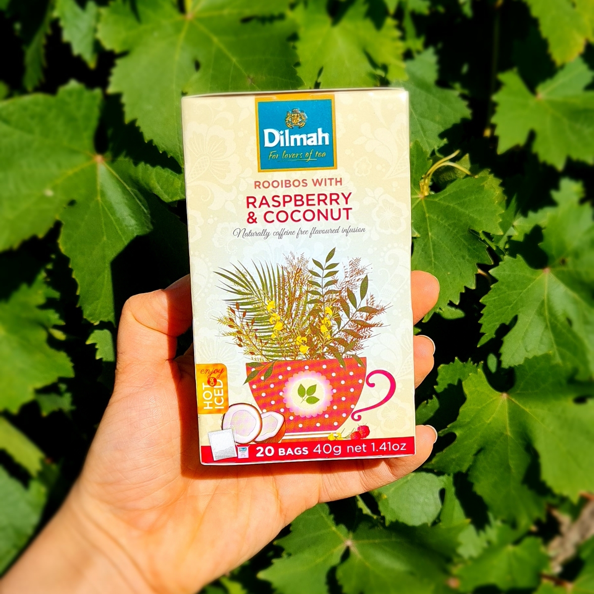 Rooibos with Raspberry and Coconut from Dilmah - Vegan Product Reviews ...
