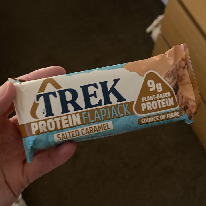 photo of TREK Protein Flapjack (Salted Caramel) shared by @louiseg on  07 Jun 2023 - review
