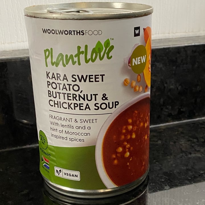 photo of Woolworths Food Plantlove Kara Sweet Potato, Butternut & Chickpea Soup shared by @saveg on  24 Jun 2023 - review