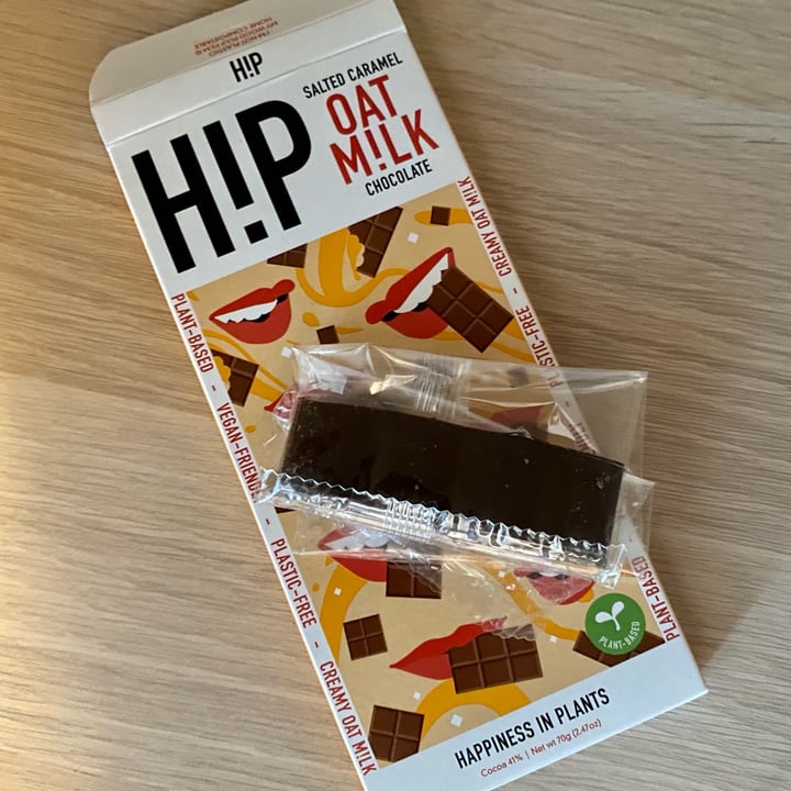 photo of HIP (H!P) Salted Caramel Oat M!lk Chocolate Bar shared by @earthcandi on  18 Mar 2023 - review