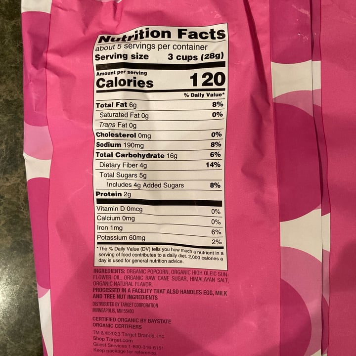 photo of Tabitha Brown Vegan Sweet & Salty Organic Popcorn shared by @tammydillon on  07 Feb 2023 - review