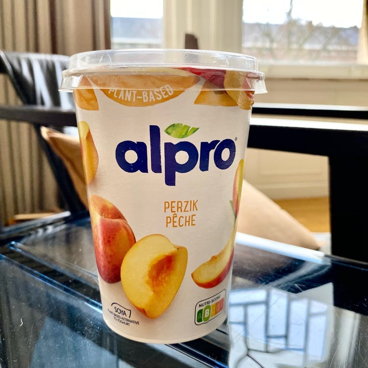 photo of Alpro Peach Soya Yogurt shared by @veganalexandria on  04 Feb 2023 - review