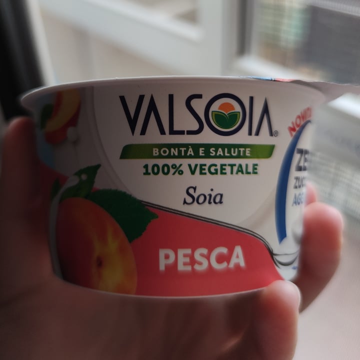 photo of Valsoia yogurt pesca zero zuccheri shared by @giorginaveg on  30 Jun 2023 - review