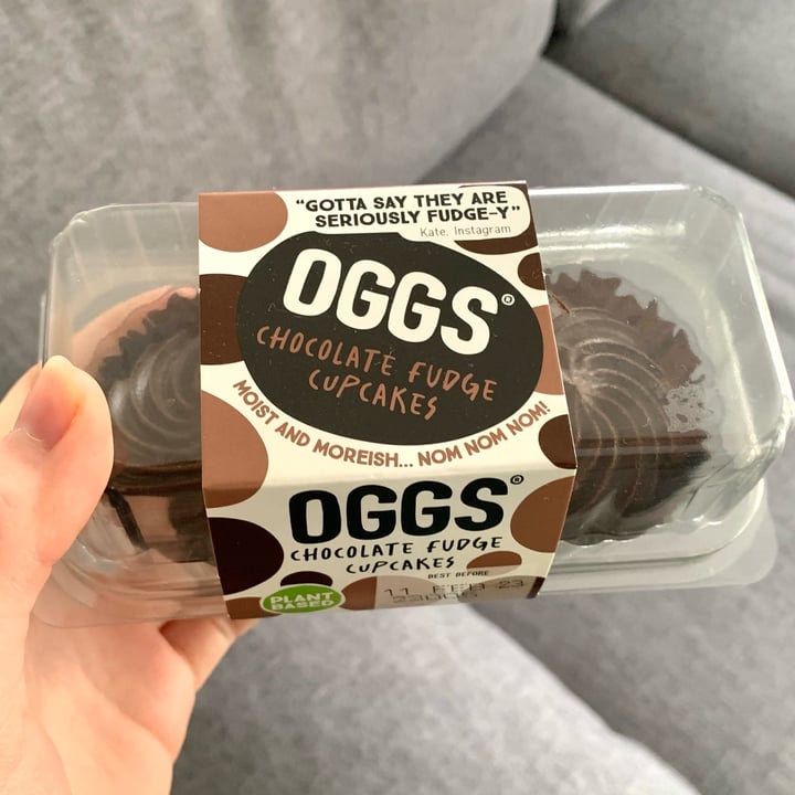 photo of OGGS Chocolate Fudge Cupcakes shared by @vegpledge on  16 Feb 2023 - review