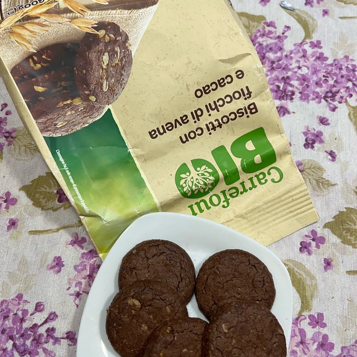 photo of Carrefour Bio Biscotti Con Fiocchi Di Avena E Cacao shared by @flukia on  12 Jan 2023 - review