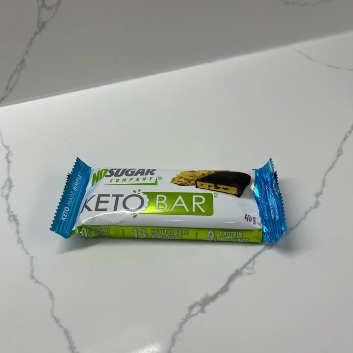 photo of No Sugar Company Chocolate Chip Cookie Dough Keto Bar shared by @danielpgerald on  27 Mar 2023 - review