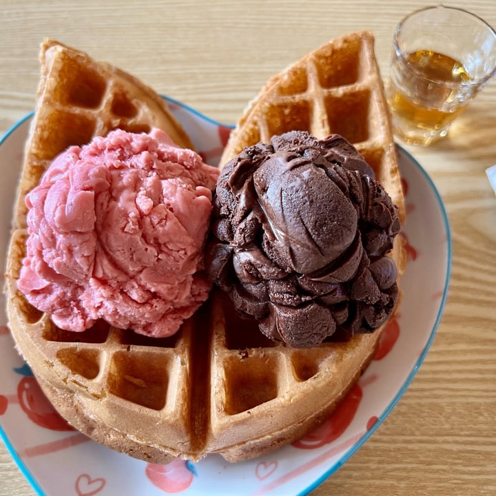 photo of Heartbreak Melts Ice Cream Cafe Waffles with 2 scoop of ice cream shared by @chrysx on  06 Apr 2023 - review