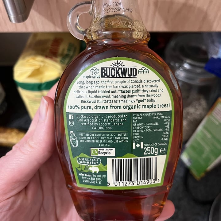 photo of Buckwud Organic Canadian Maple Syrup shared by @ameriamber on  22 Feb 2023 - review
