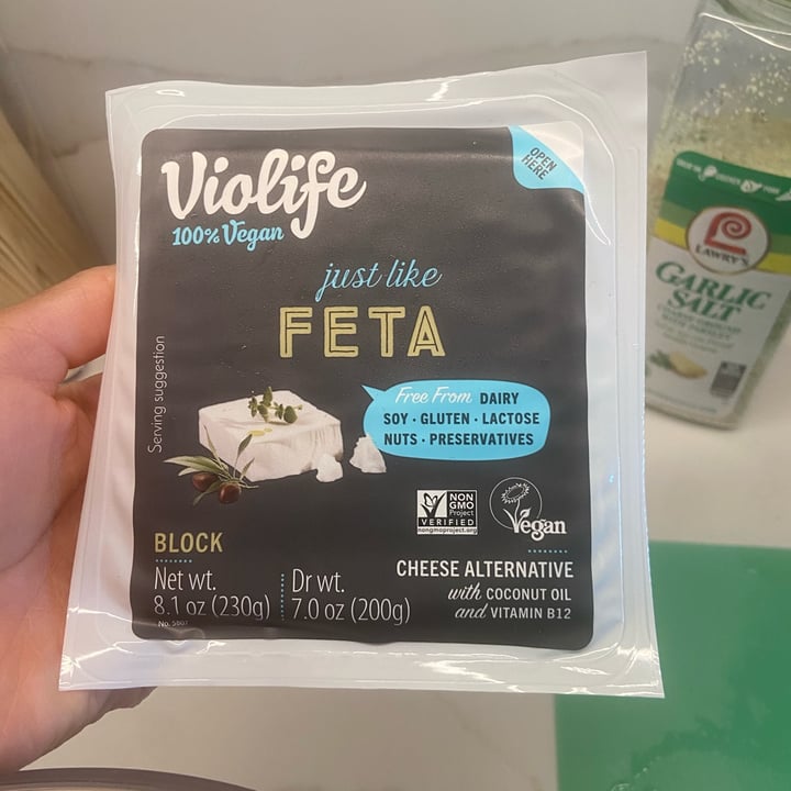 photo of Violife Feta Block - Greek White shared by @perfectlyplantbased on  31 May 2023 - review