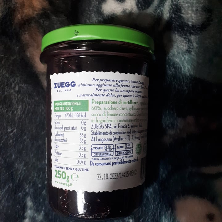 photo of Zuegg Marmellata Di Mirtilli Neri shared by @nanaspooky on  22 Jun 2023 - review