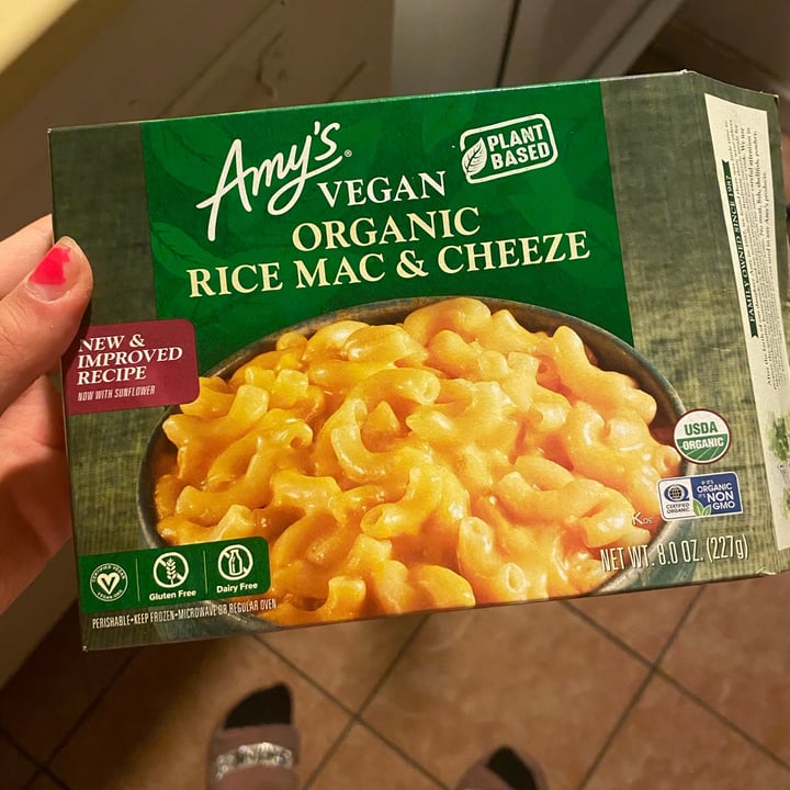 photo of Amy’s Vegan Organic Rice Mac & Cheeze shared by @jetfueljuliette on  24 Jun 2023 - review