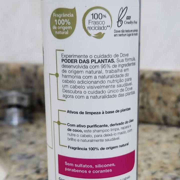 photo of Dove Shampoo Poder das Plantas - Nutrição + Gerânio shared by @patimurno on  09 Jul 2023 - review