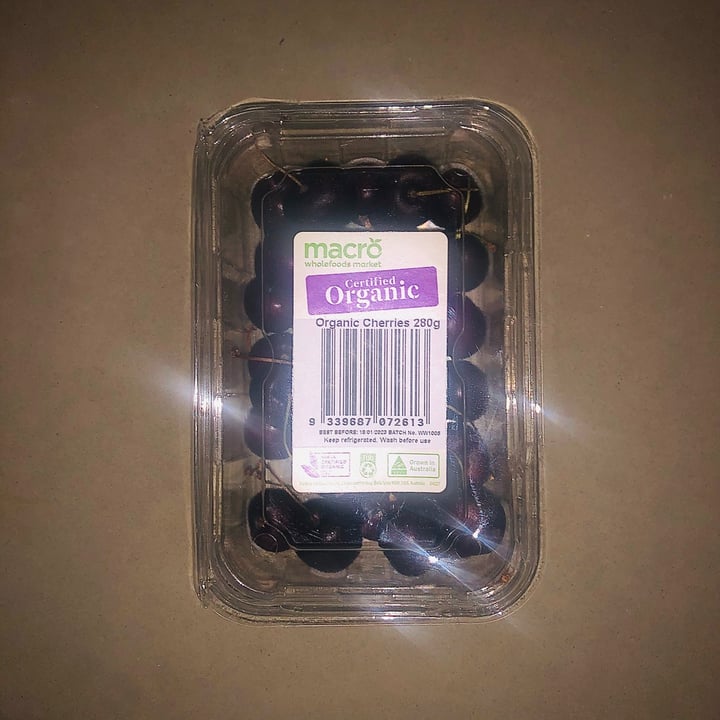 photo of Macro Wholefoods Market Organic Cherries shared by @kj302879 on  19 Jan 2023 - review