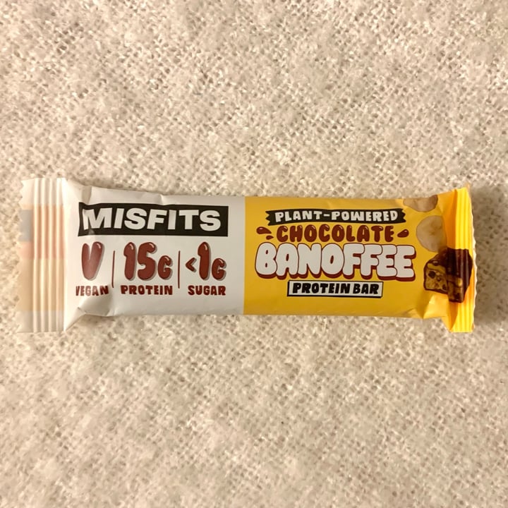 photo of Misfits Chocolate Banoffee Bar shared by @vegpledge on  23 Feb 2023 - review