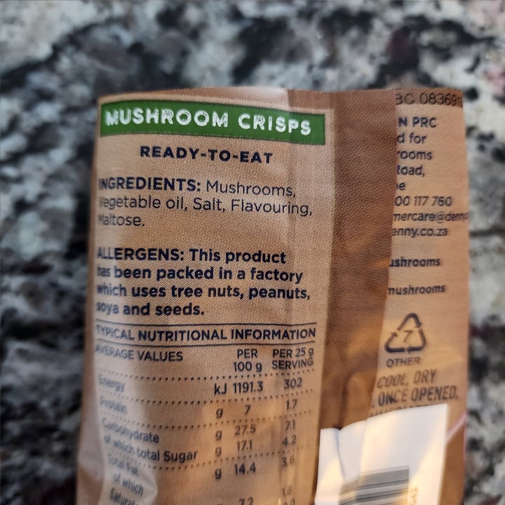 photo of Denny Mushrooms Denny Mushroom Crisps shared by @kim-e on  10 Apr 2023 - review