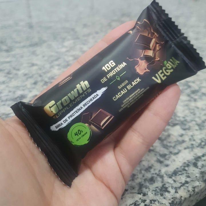 photo of Growth suplemento Barra de proteína vegana shared by @claudiasapi on  20 Mar 2023 - review