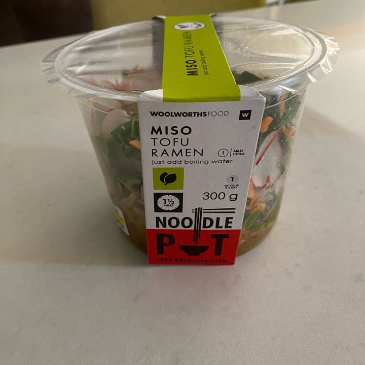 photo of Woolworths Food Miso Tofu Ramen Pot shared by @neale on  28 Jul 2023 - review