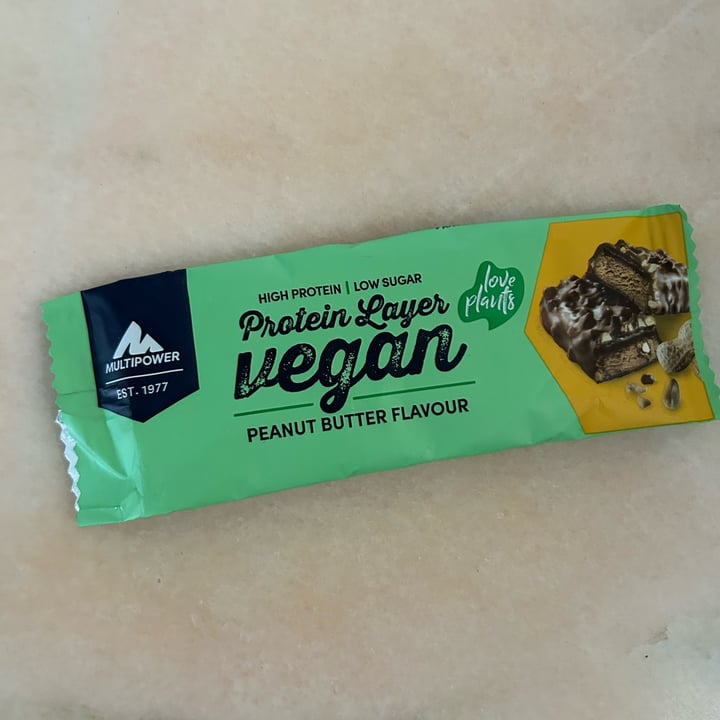 photo of Multipower Vegan Protein Layer Peanut Butter Bar shared by @miryvera81 on  14 Jun 2023 - review