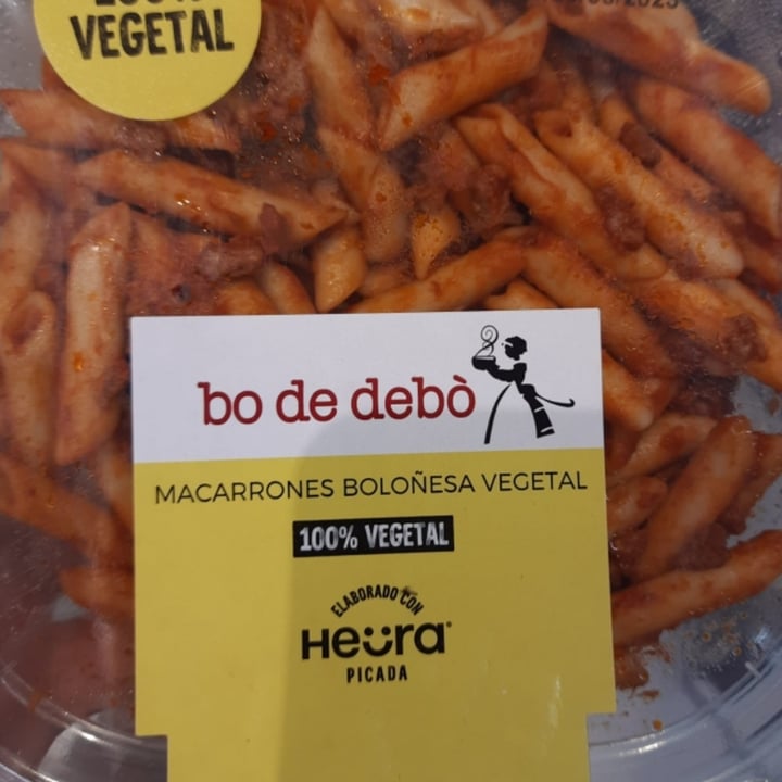 photo of Bo de debò macarrones De Boloñesa Y Nuggets De Heura shared by @cristyglez on  23 Jun 2023 - review