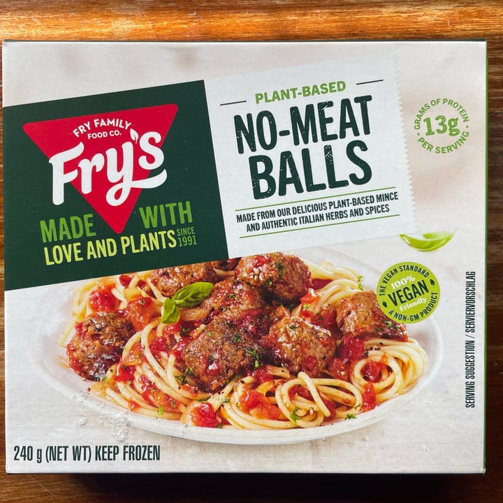 photo of Fry's Family Food No-meat Balls shared by @thehumblechickpea on  31 Mar 2023 - review