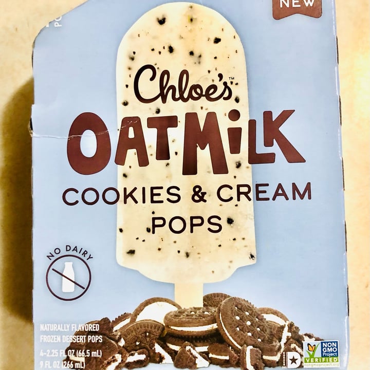 photo of Chloe’s Pops  Oat Milk Cookies & Cream Pops shared by @emmc1 on  18 Mar 2023 - review