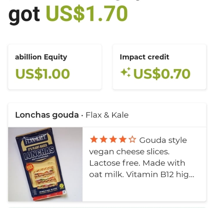 photo of Flax & Kale Lonchas Estilo Gouda shared by @animalsvoices on  29 May 2023 - review