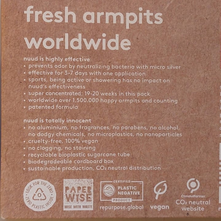 photo of nuud Fresh Armpits Worldwide shared by @gemmaviva on  15 Mar 2023 - review