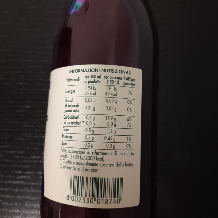 photo of Esselunga Succo Di Mirtillo Nero Selvatico shared by @ilmirko on  03 Mar 2023 - review