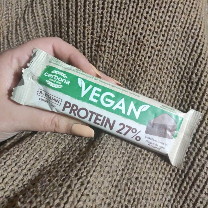 photo of Cerbona Chocolate protein Bar shared by @tiax on  03 Jan 2023 - review