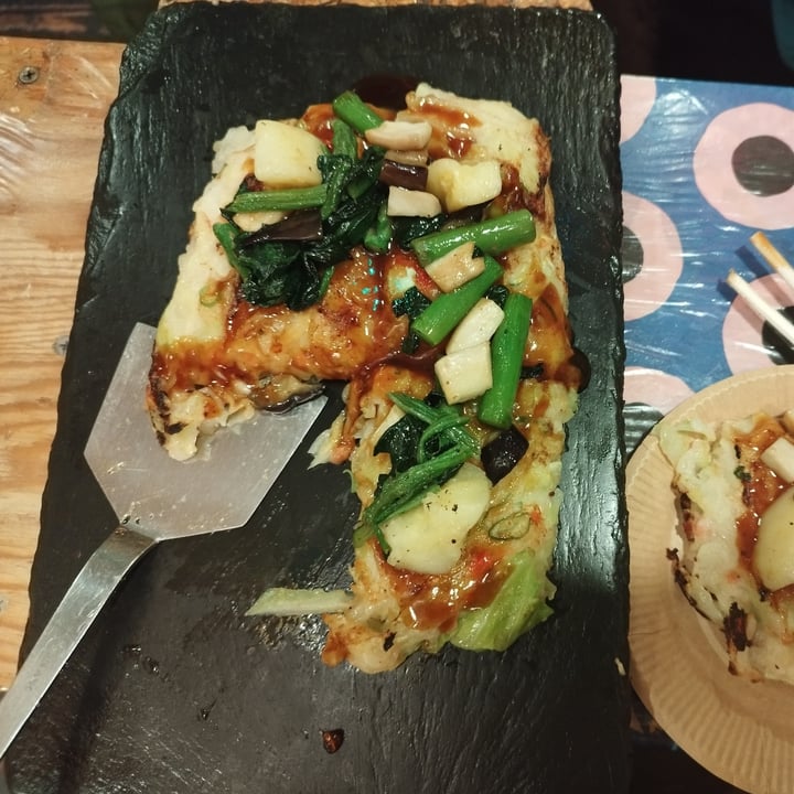 photo of OKO - Fun Okonomiyaki Bar (遊べるお好み焼き屋 ＯＫＯ) Vegan Okonomiyaki shared by @jwebbnature on  27 Jan 2023 - review