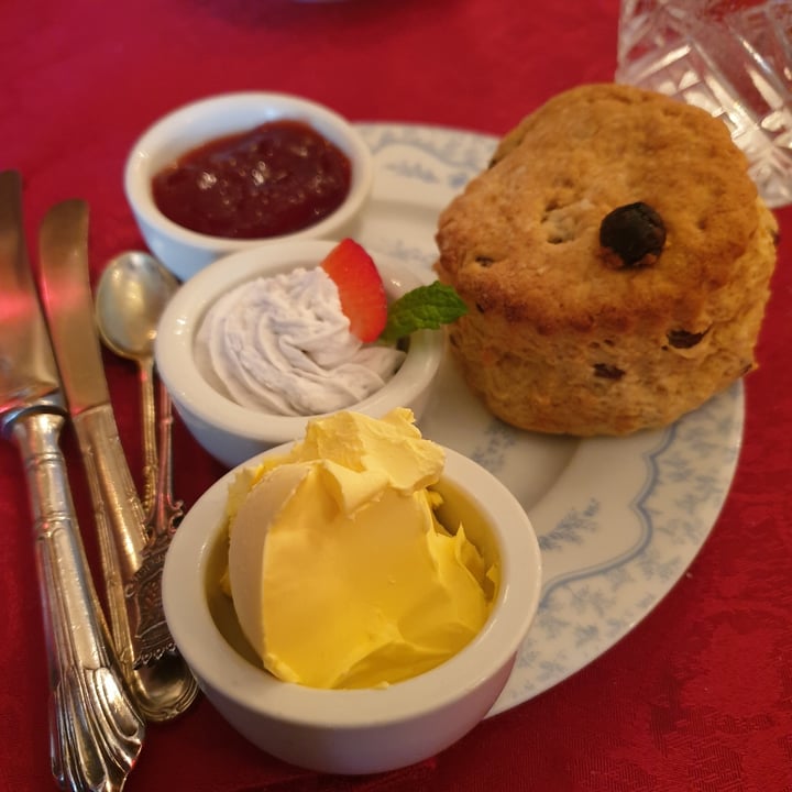 photo of Westminster Tea Rooms Vegan Scone With Jam And Coconut Cream shared by @sophgnome on  30 Apr 2023 - review