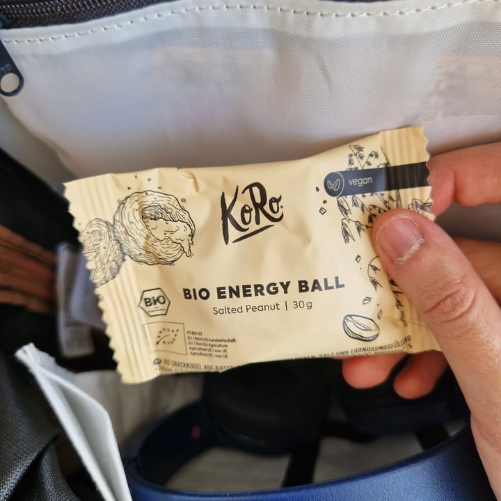 photo of Koro energy ball peanut shared by @eleveg98 on  08 Jul 2023 - review