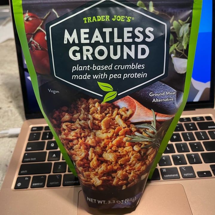 photo of Trader Joe's Meatless Ground shared by @tjb257 on  20 Mar 2023 - review