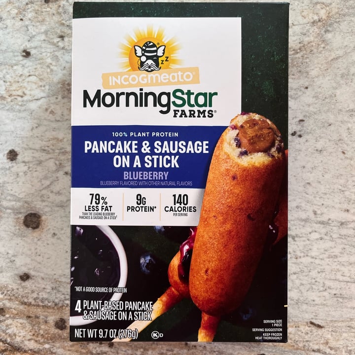 MorningStar Farms Incogmeato Pancake & Sausage On A Stick (Blueberry