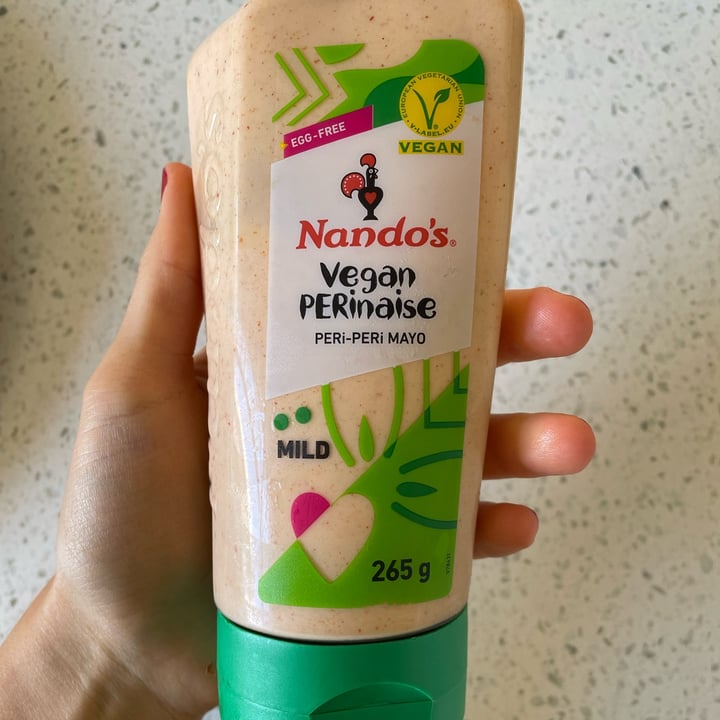 photo of Nando's Vegan Perinaise Peri-Peri Mayo (Mild) shared by @izzyrosemary on  11 Mar 2023 - review