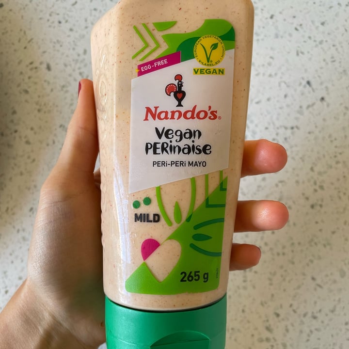 photo of Nando's Vegan Perinaise Peri-Peri Mayo (Mild) shared by @izzyrosemary on  11 Mar 2023 - review