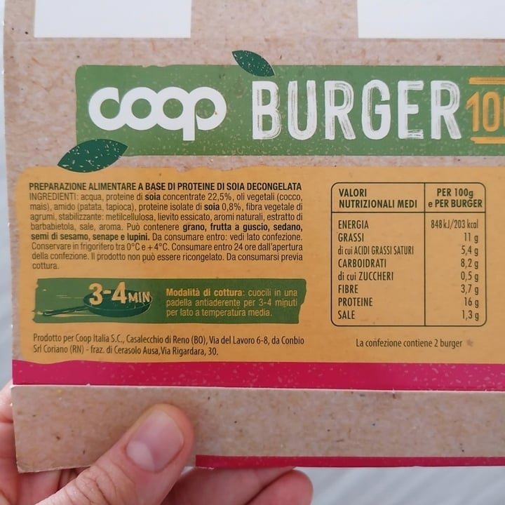 photo of Coop Burger 100% Vegetale shared by @jessicarebeg on  27 Feb 2023 - review