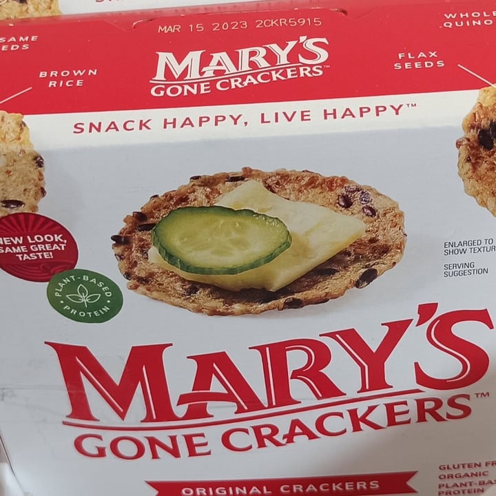 photo of Mary’s organic crackers Mary's Gone Crackers shared by @falafel090909 on  24 Jan 2023 - review