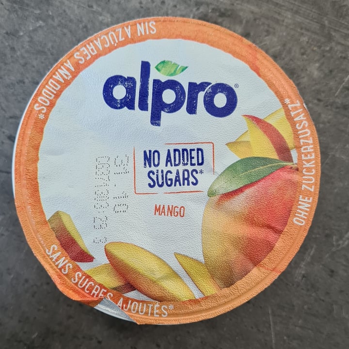 photo of Alpro Mango Yogurt (No Added Sugars) shared by @paoladd on  27 Dec 2022 - review