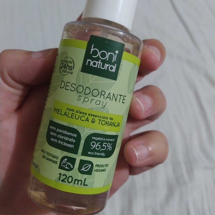 photo of Boni natural Desodorante Melaleuca & Toranja shared by @karinacarvalhog on  02 Jul 2023 - review