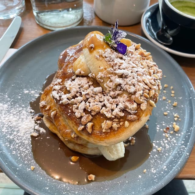 Photo of the dish “Banana butterscotch pancakes”