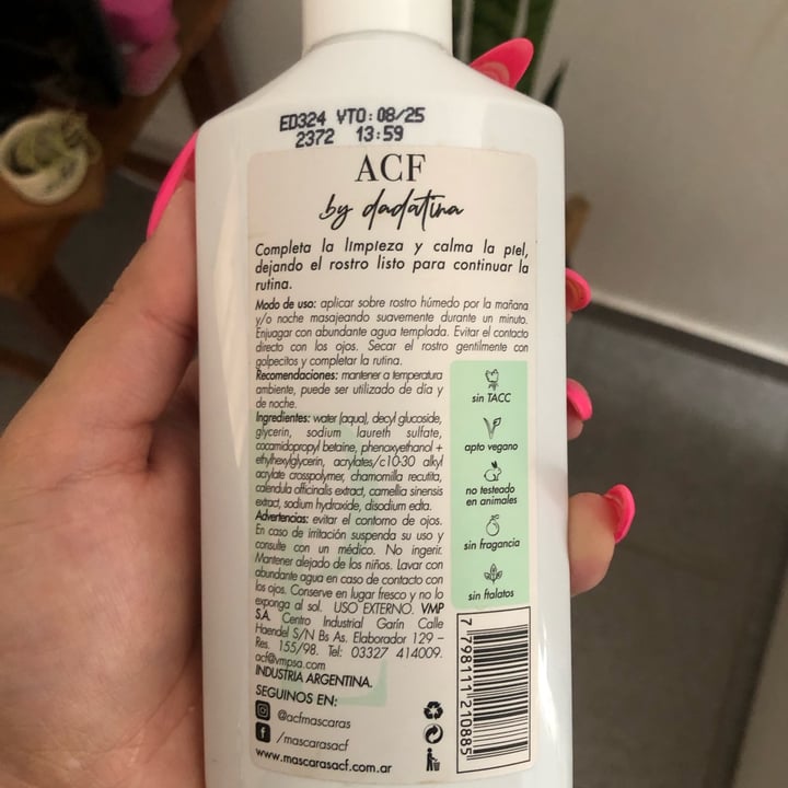 photo of ACF Gel de limpieza by Dadatina shared by @agusponce on  17 Jan 2023 - review