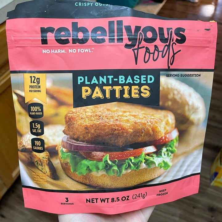 photo of Rebellyous Foods Plant-based Patties shared by @lisseatsplants on  11 Mar 2023 - review