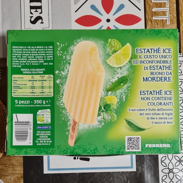 photo of Estathé Estathé Ice - Thè verde con menta e lime shared by @pizzarossa on  02 Jul 2023 - review