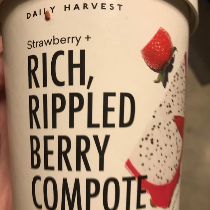 photo of Daily Harvest Strawberry and rich, rippled berry compote shared by @obscurityknocks on  12 Apr 2023 - review