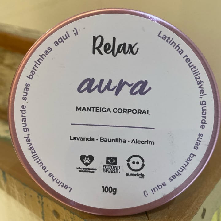 photo of Relax cosméticos Aura Manteiga Corporal shared by @adrianazichiaromano on  19 Jan 2023 - review