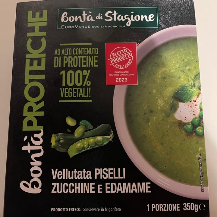 photo of EuroVerde Vellutata Piselli Zucchine E Edamame shared by @rollino on  27 Jun 2023 - review