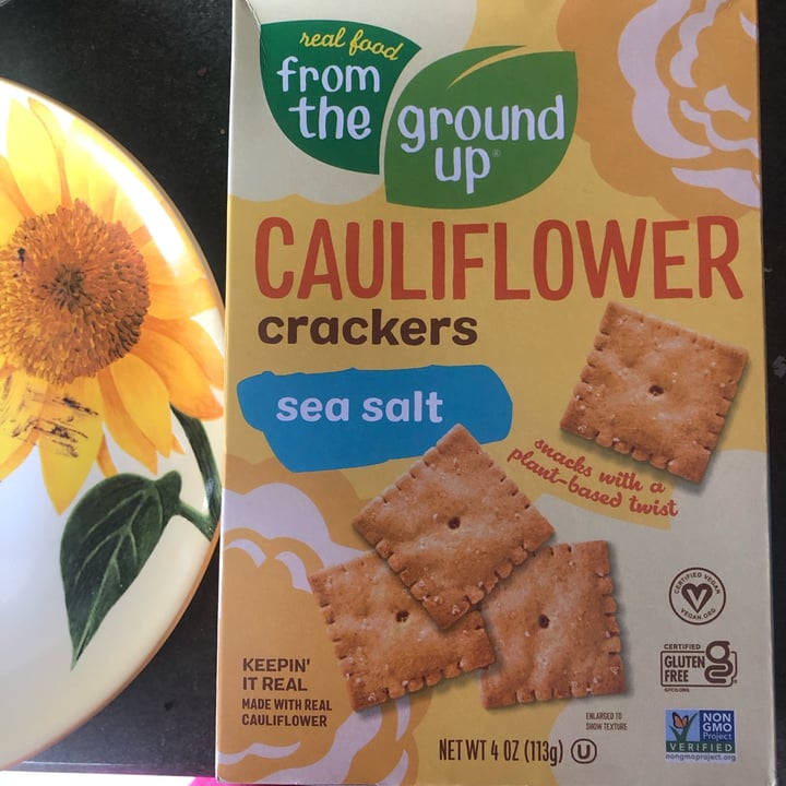 photo of Real Food From The Ground Up Cauliflower Crackers Sea Salt shared by @bandita on  03 Apr 2023 - review