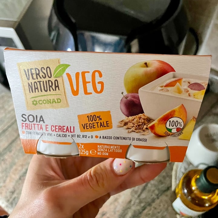 photo of Verso Natura Conad Veg Yogurt Soia Frutta e Cereali shared by @elisatosi on  09 May 2023 - review
