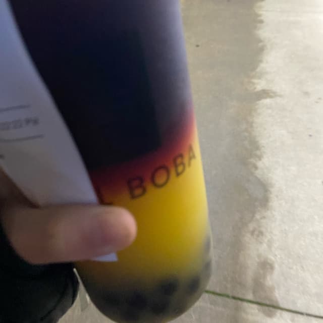 Photo of the dish “Mango Hibiscus Tea with Boba”